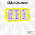 TEACHER (DIGITAL DOWNLOAD PNG)