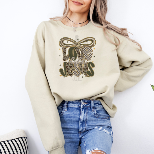 Love Like Jesus Camo Coquette **DTF Transfer**