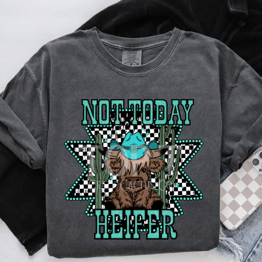 Not Today Heifer - Comfort Color Graphic Tee