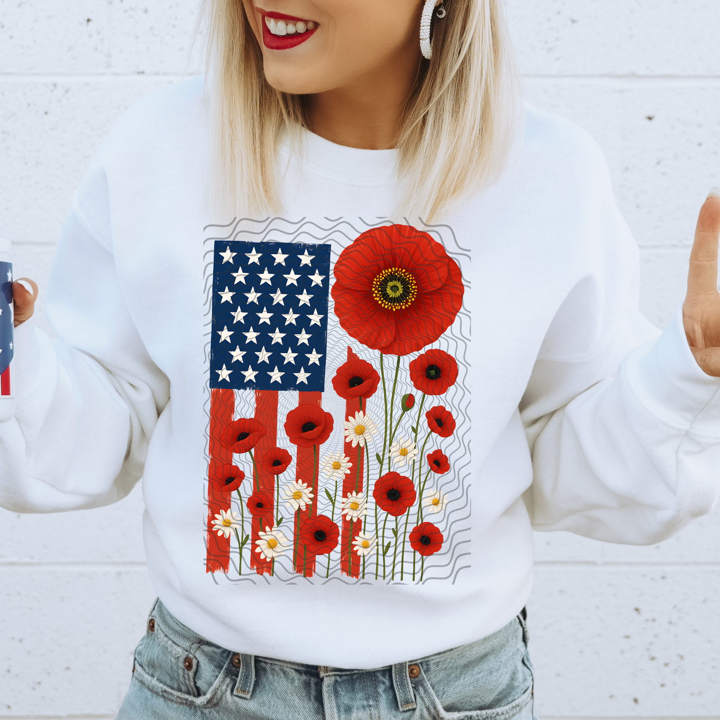 Poppy Flag **DTF Transfer**