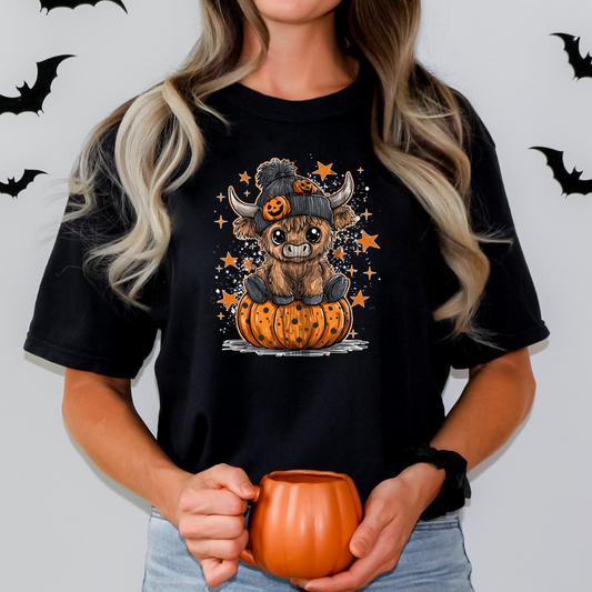 Spooky Highland Cow **DTF Transfer**