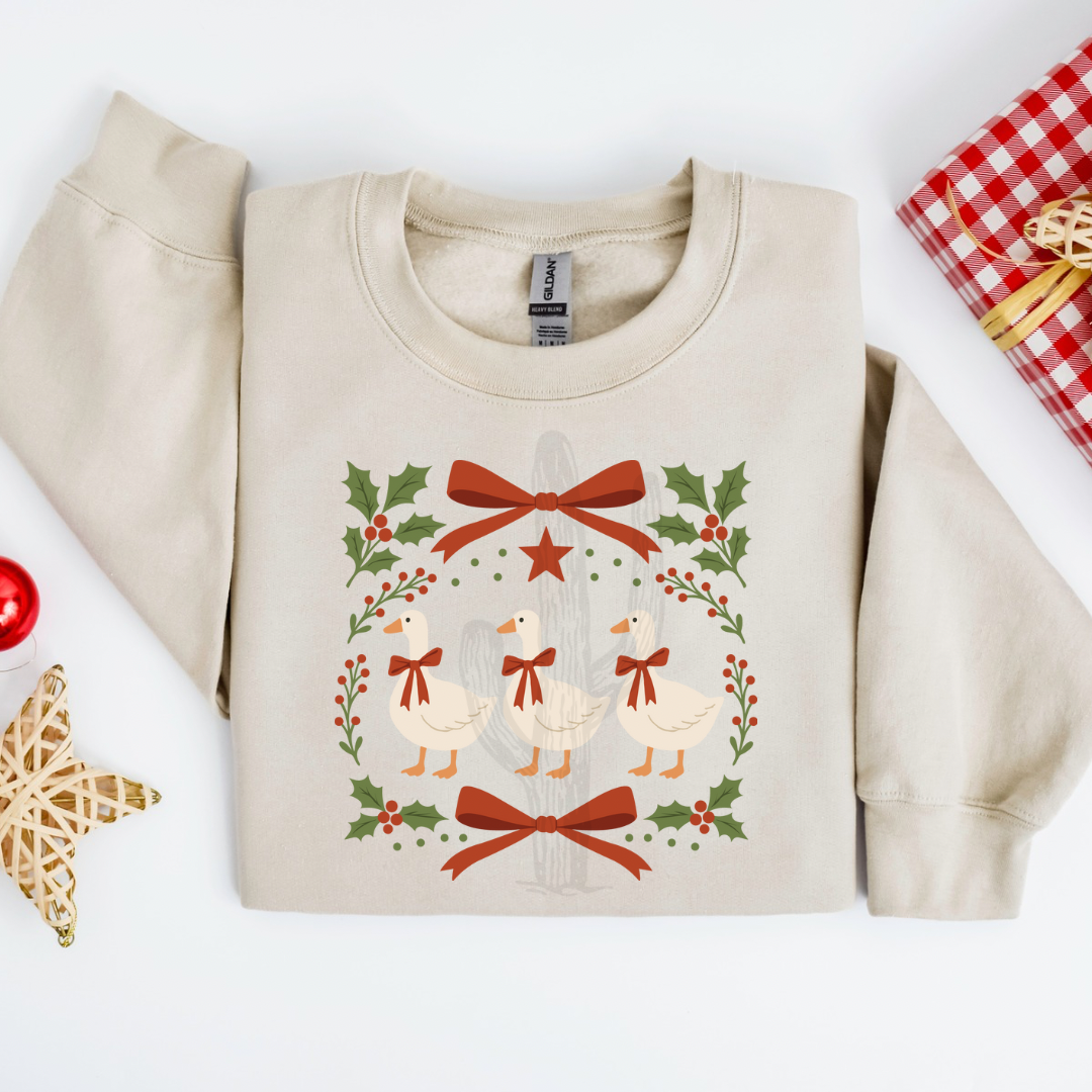 Christmas Geese **DTF Transfer**