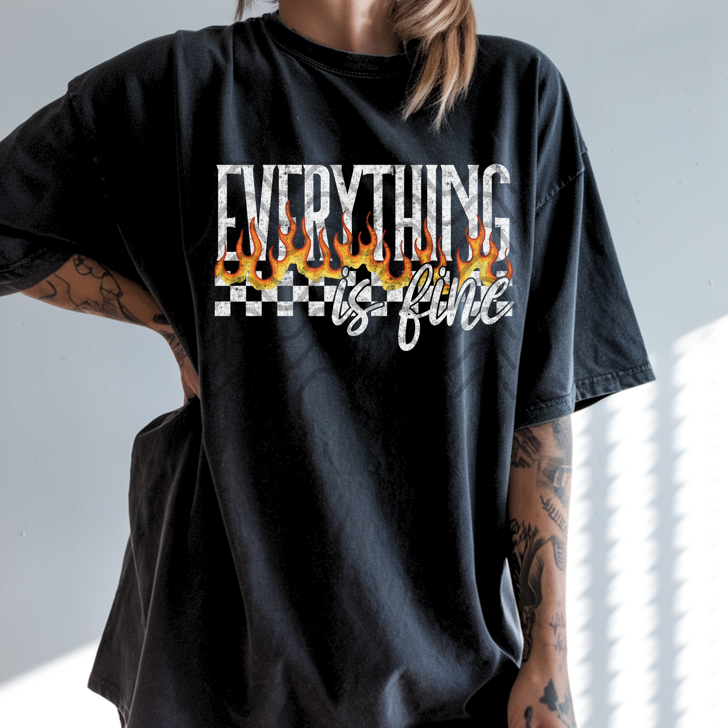 Everything is Fine **DTF Transfer**