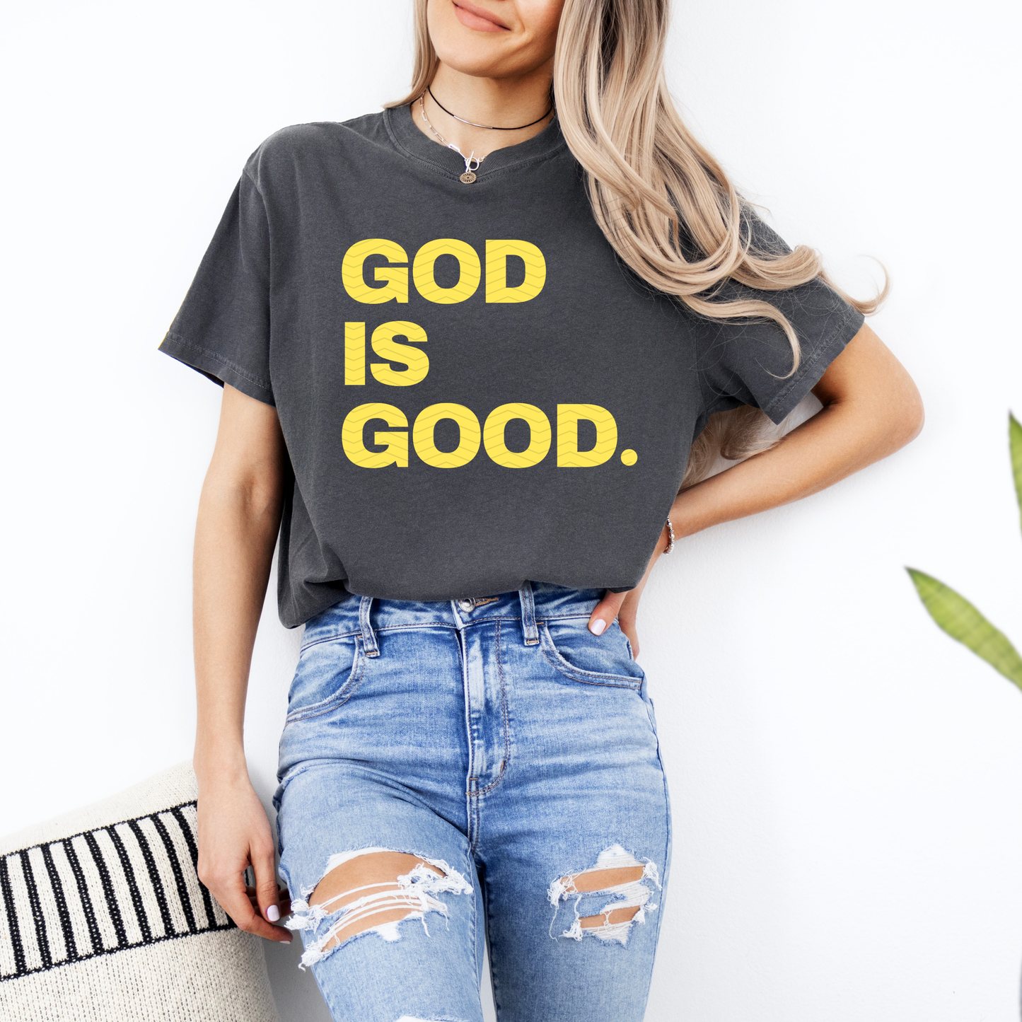 God is Good yellow  **DTF Transfer**