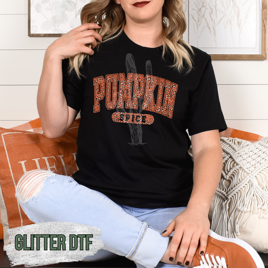 Pumpkin Spice **Glitter DTF Transfer**