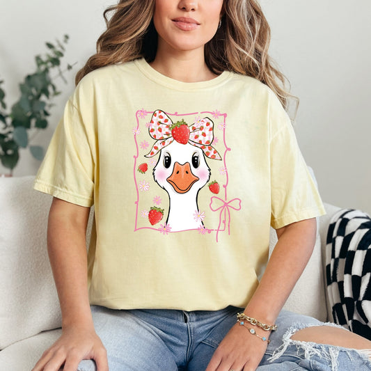 Strawberry Goose **DTF Transfer**
