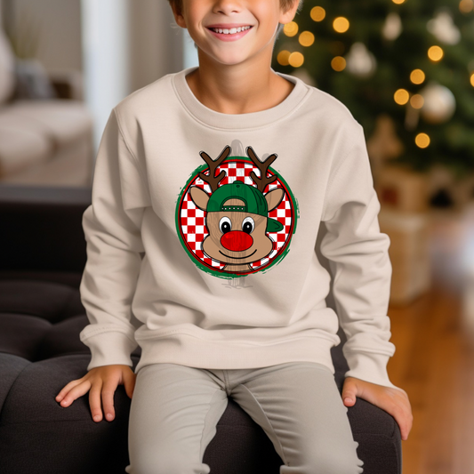 Boy Reindeer **DTF Transfer**