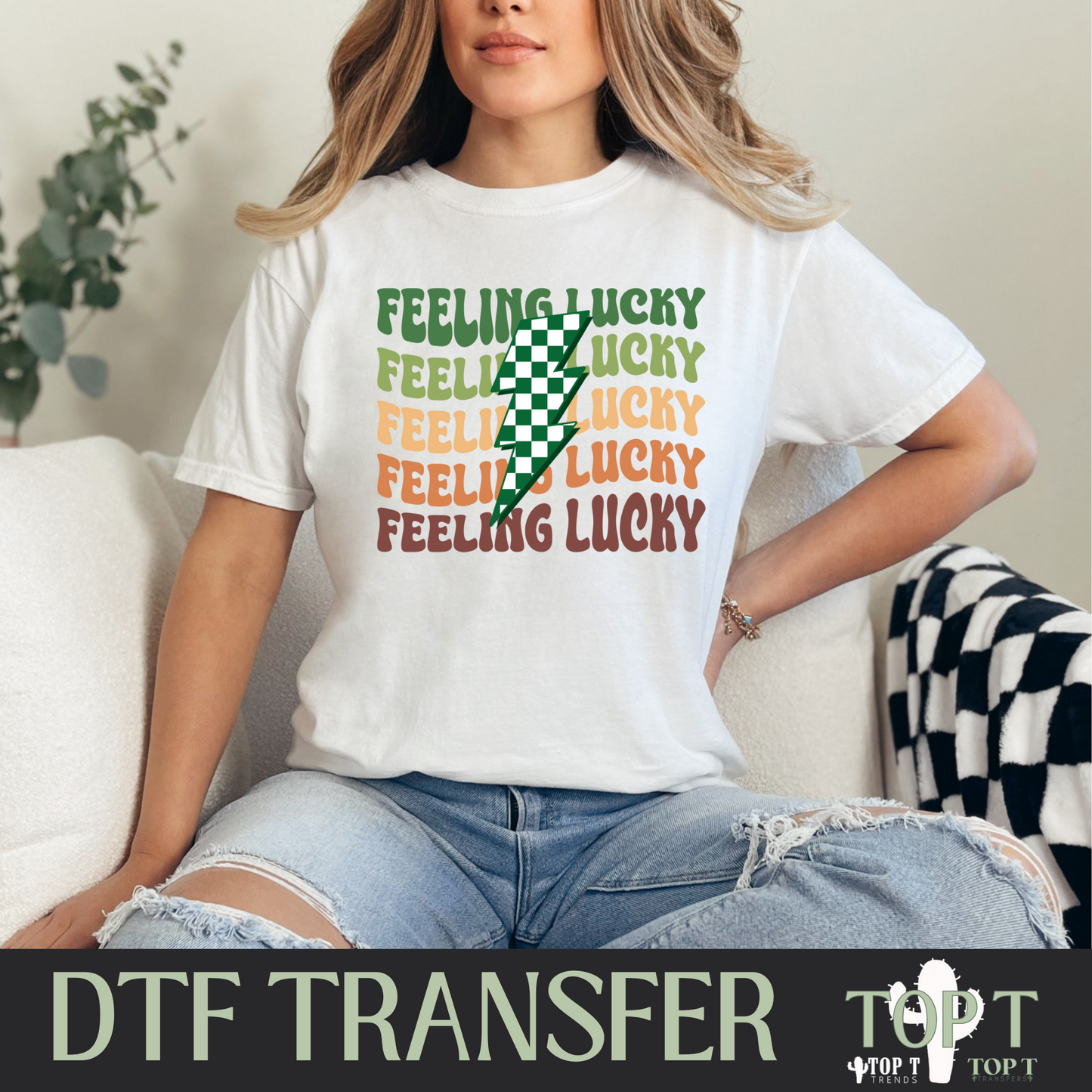 Feeling Lucky I DTF Transfer I 2-5 Business Day TAT