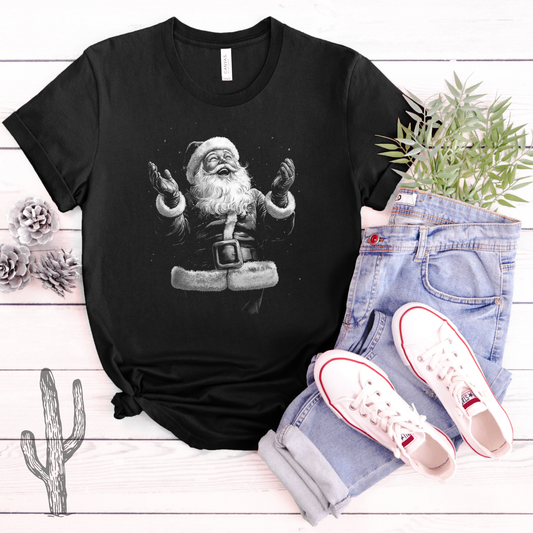 Half Tone Santa **DTF Transfer**