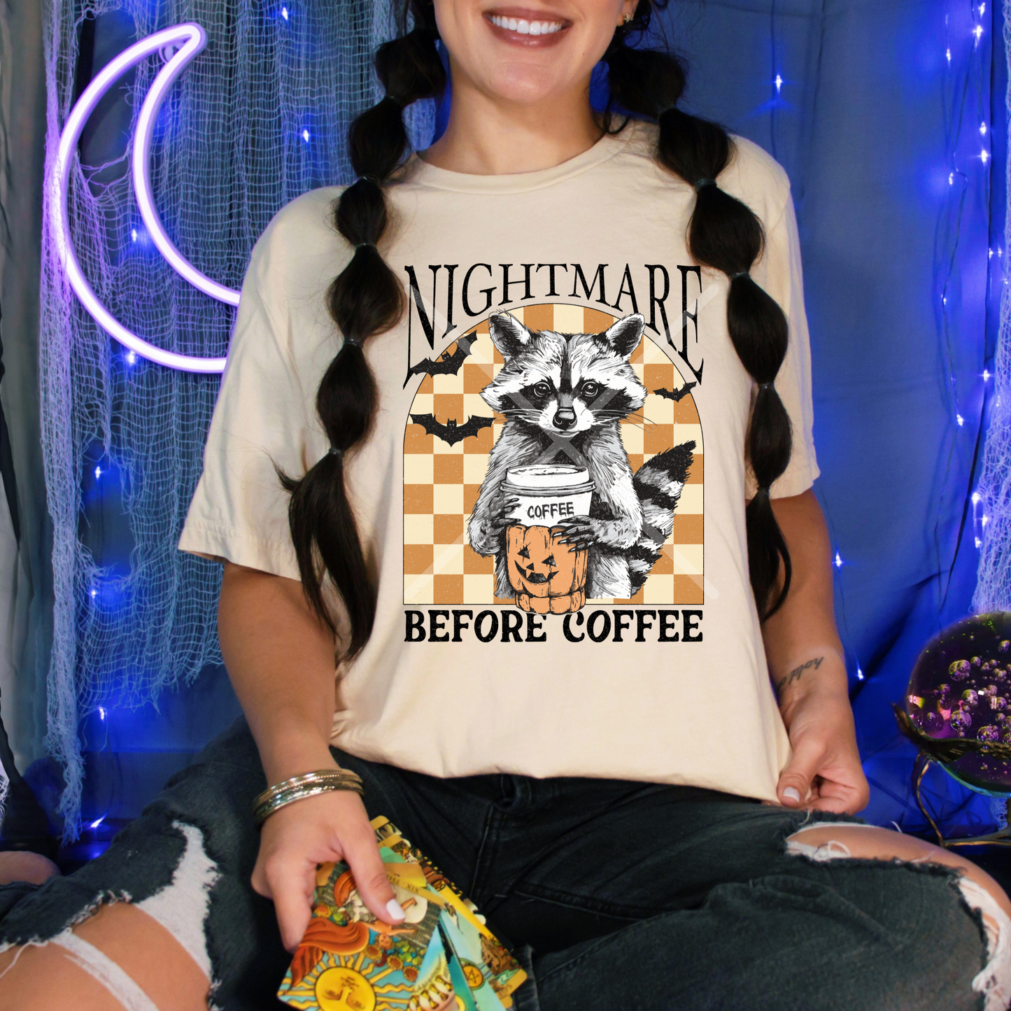Nightmare Before Coffee Coon **DTF Transfer**