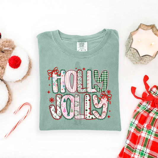 Holly Jolly **DTF Transfer**