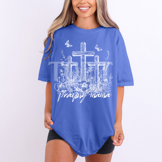 Praying Mama - Comfort Color Graphic Tee