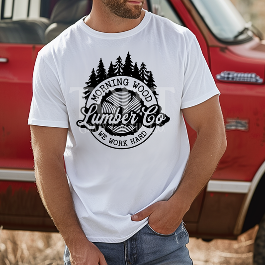 Morning Wood Lumber Company - Comfort Color Graphic Tee