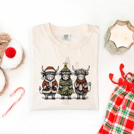 Christmas Cows **DTF Transfer**