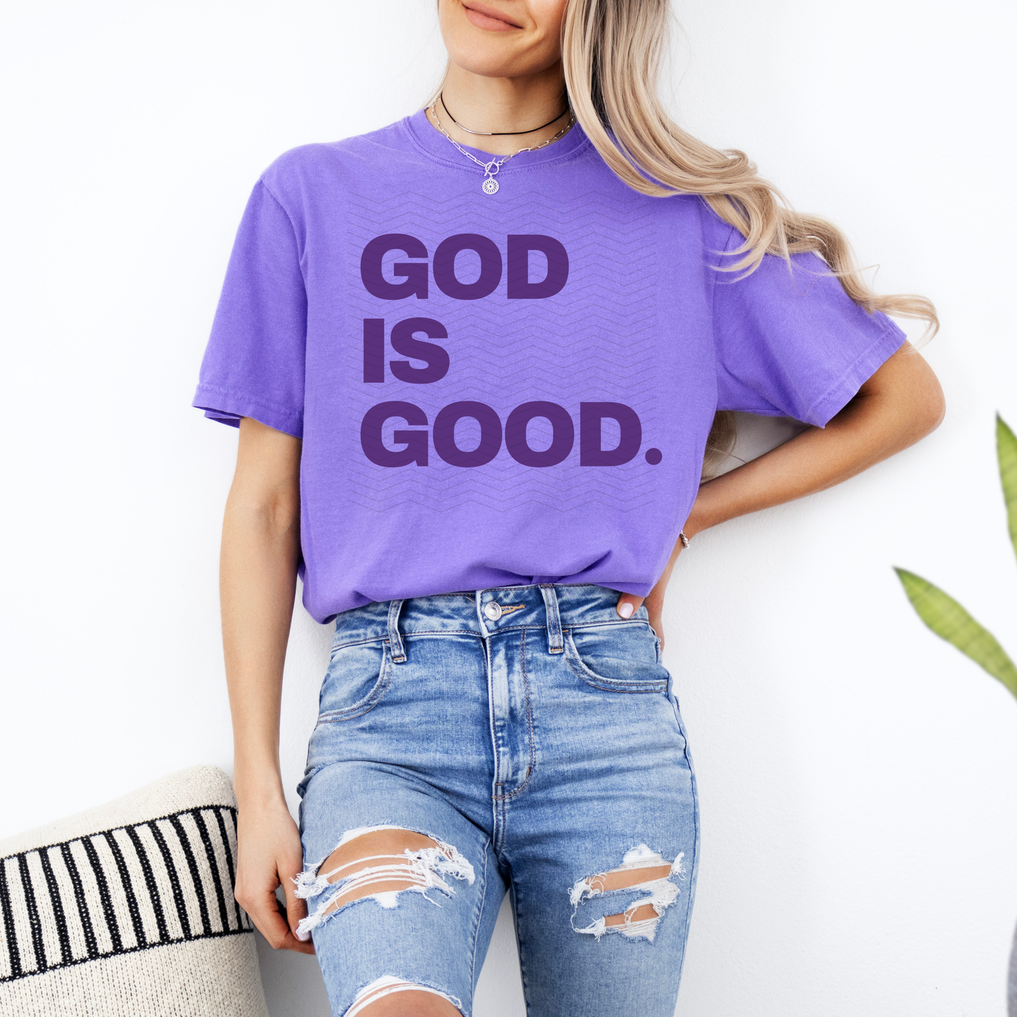 God is Good  purple **DTF Transfer**