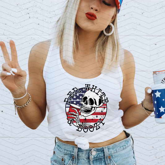 Red, White & Boozy **DTF Transfer**