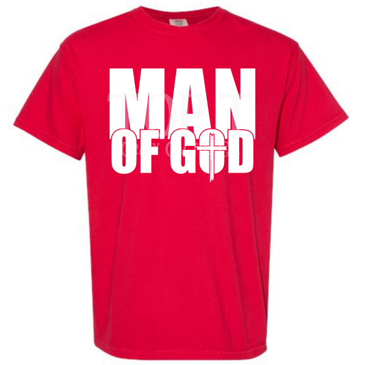 Man of God - Comfort Color Graphic Tee