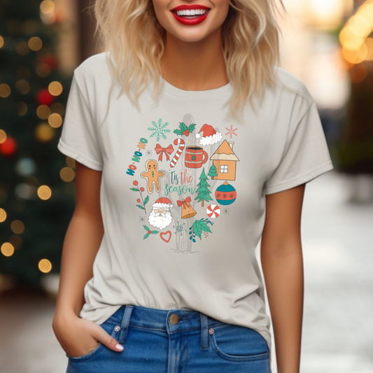 ‘Tis The Season Doodles **DTF Transfer**