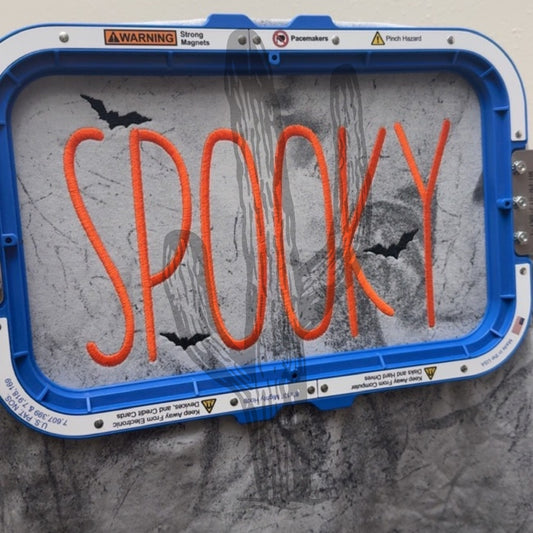 Spooky - Embroidered Comfort Color Color Blast Tee