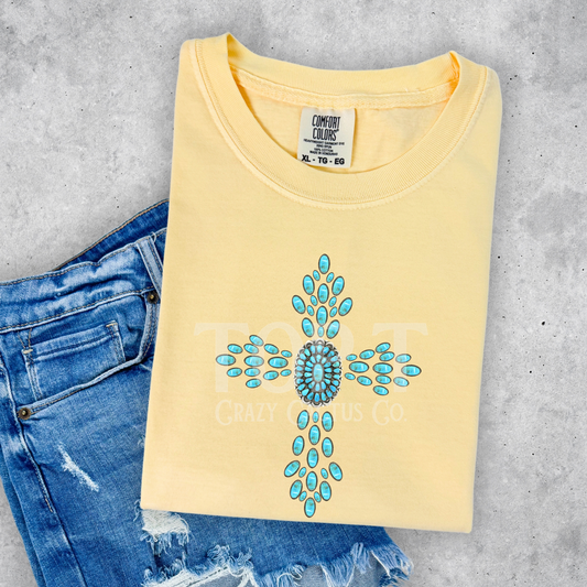 Western Cross - Comfort Color Graphic Tee
