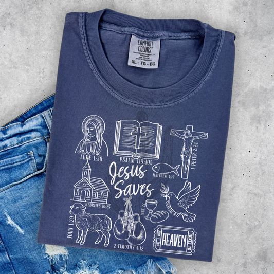 Jesus Saves **DTF Transfer**