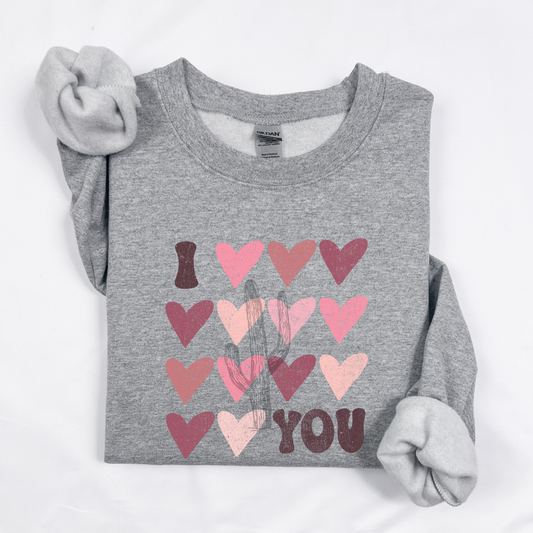 I Heart You - Wholesale Gildan Crew