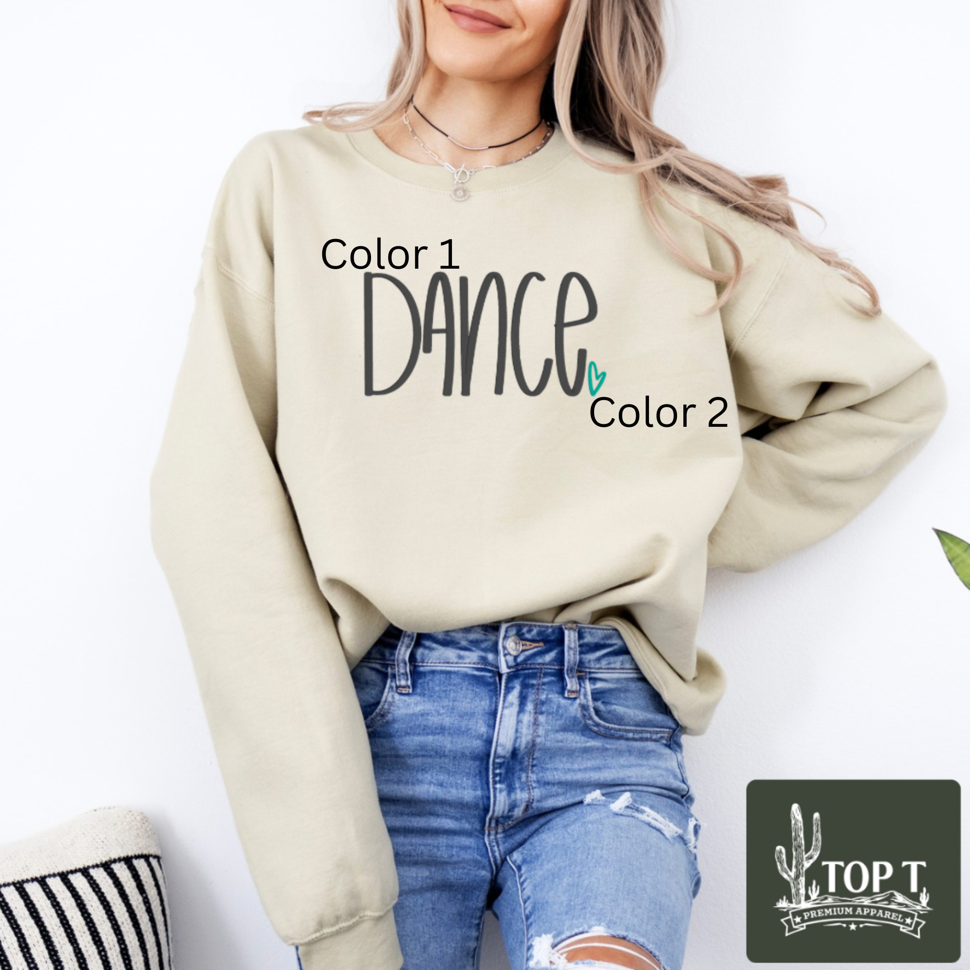 Dance **Embroidered Crewneck**