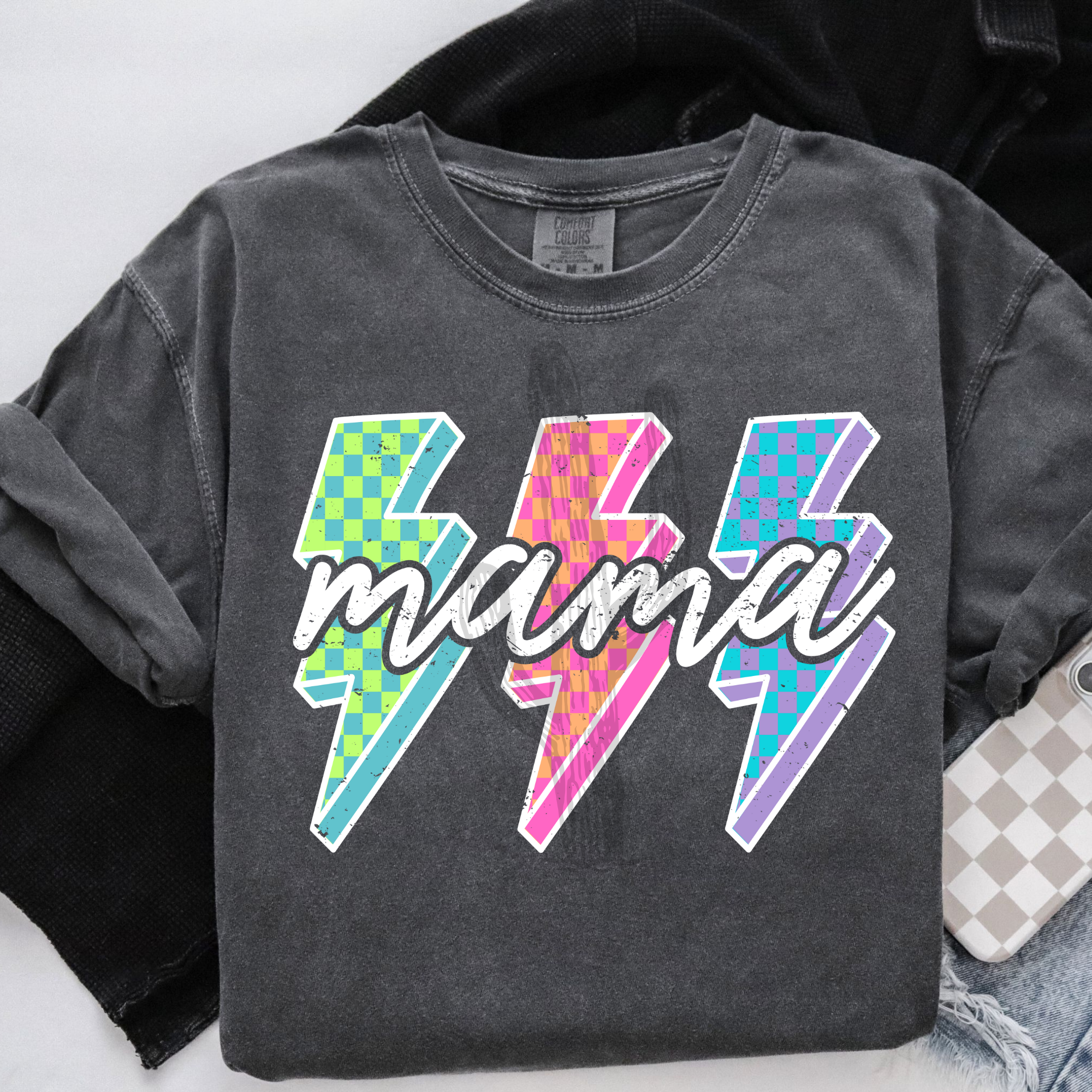 3 Bolt Mama **DTF Transfer**