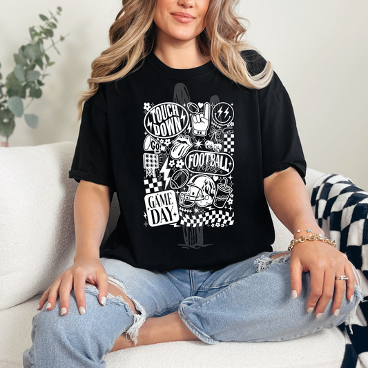Football Sayings **Screen Print Transfer** White ink