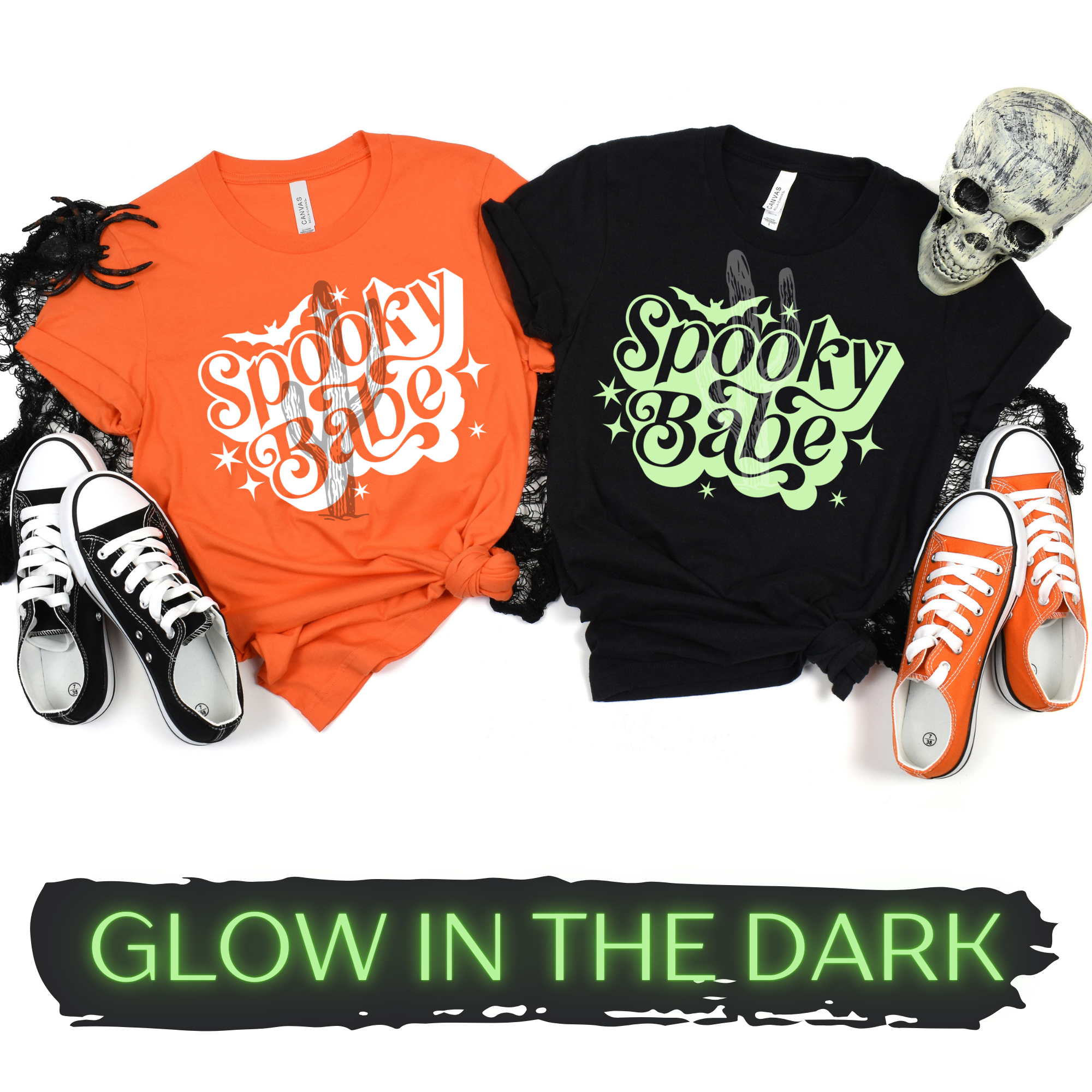 Spooky Babe **Glow in the Dark DTF Transfer**