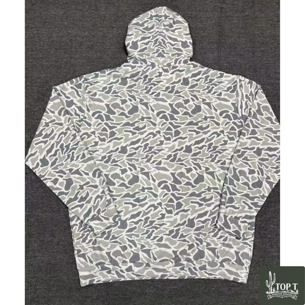 Old School Duck Camo Light Weight Hoodie **Top T Exclusive**