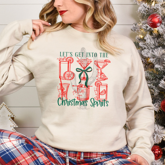 Let’s Get Into The Christmas Spirits **DTF Transfer**