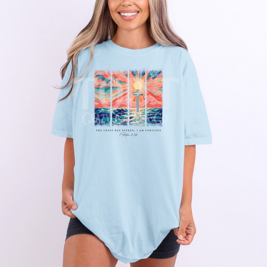The Cross Has Spoken - Comfort Color Graphic Tee
