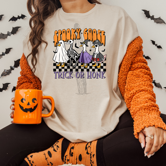 Spooky Goose Trick or Honk **DTF Transfer**