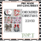 CHECKERED CHRISTMAS (PRE MADE DTF GANG SHEET - 2-5 business day TAT)