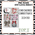 CHECKERED **Pre Made DTF Gang Sheet**