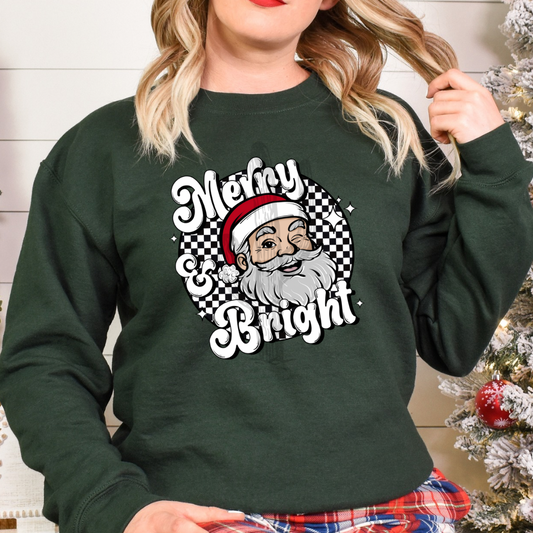 Merry & Bright **DTF Transfer**