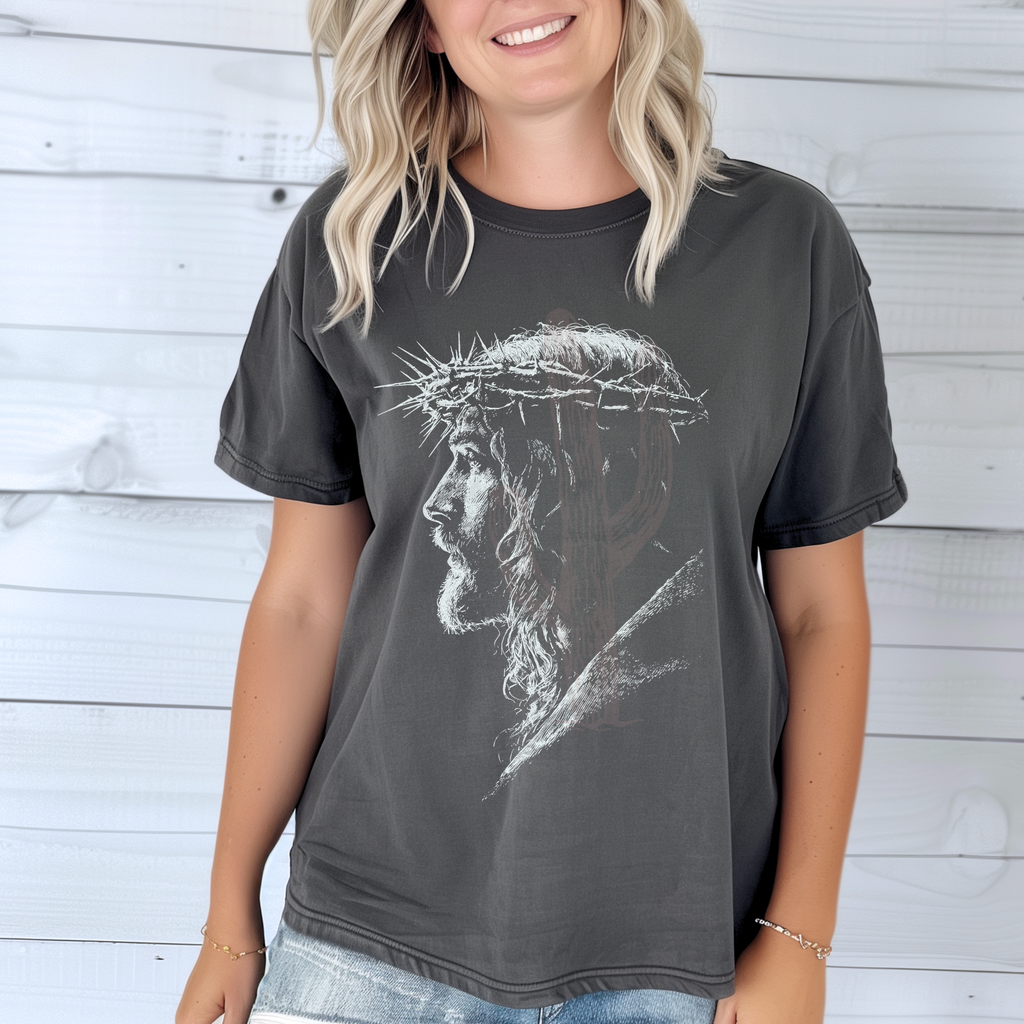 King Jesus half tone **DTF Transfer**