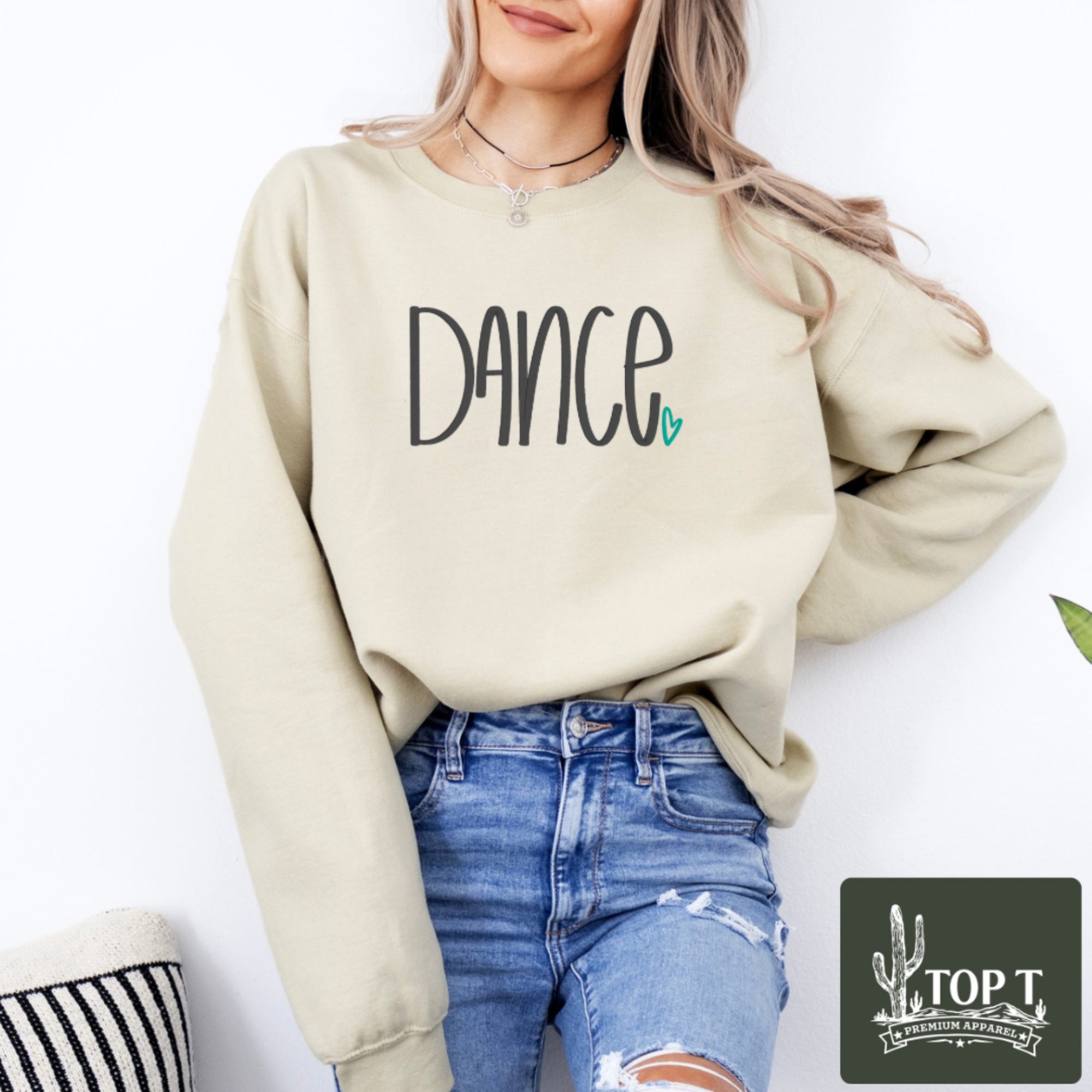 Dance **Embroidered Crewneck**