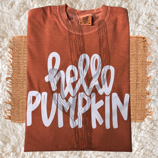 Hello Pumpkin - Comfort Color Graphic Tee