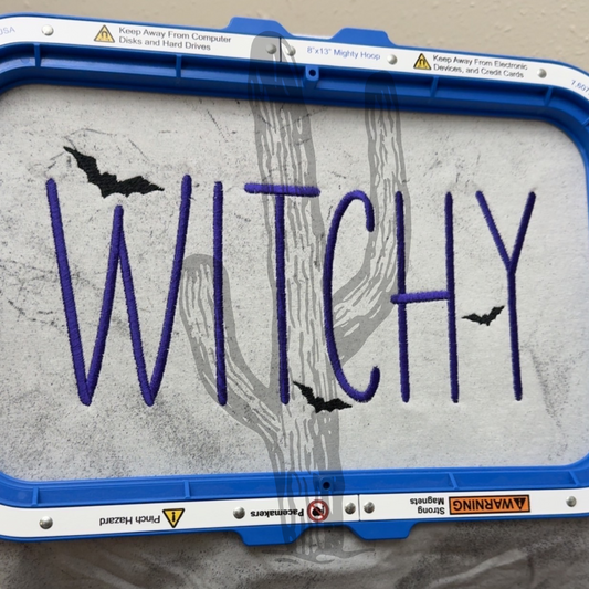 Witchy - Embroidered Comfort Color Color Blast Tee