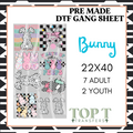 BUNNY **Pre Made DTF Gang Sheet**