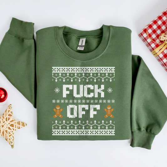 F Off Ugly Sweater **DTF Transfer**