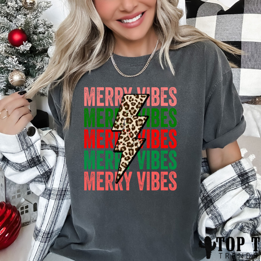 MERRY VIBES  (TEE - 3-9 business day TAT)