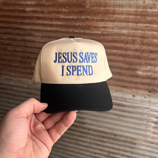 Jesus Saves I Spend Otto Hat Wholesale  - Embroidered Hat