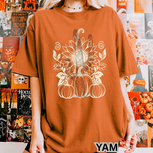 Sunflower Pumpkins - Comfort Color Graphic Tee