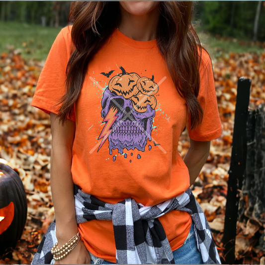 Skull Pumpkins **DTF Transfer**