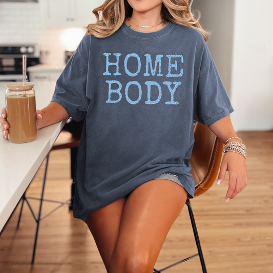 Homebody light blue **Screen Print Transfer**