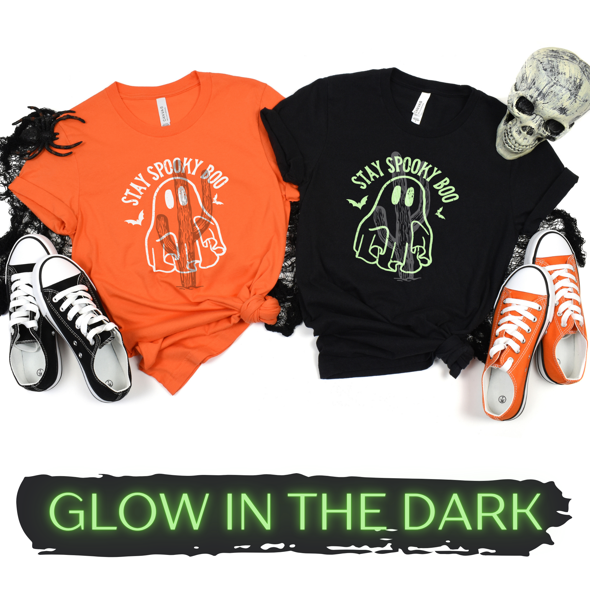 Stay Spooky Boo **Glow in the Dark DTF Transfer**