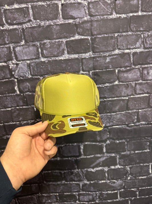 CAMO  **Blank Foam Trucker Hat** 1021